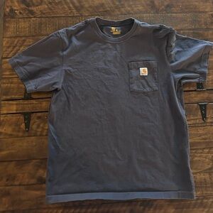 Carhartt Men's Bark Blue Pocket T-Shirt